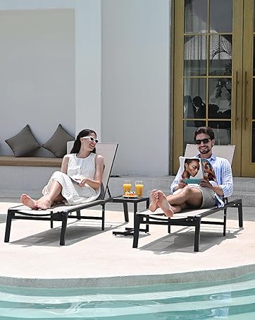 ciokea aluminum folding lounge chair