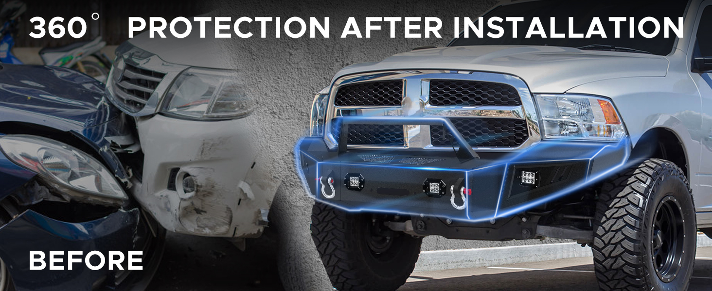 rock crawler front bumpers for ram 1500 2018 off road