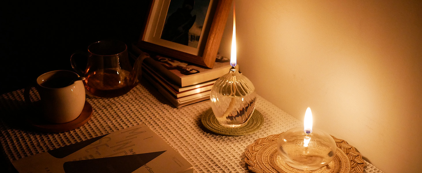Glass Oil lamp
