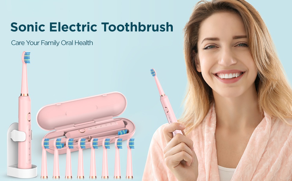 Ultrasonic Electric Toothbrushes for Adults Rechargeable Sonic