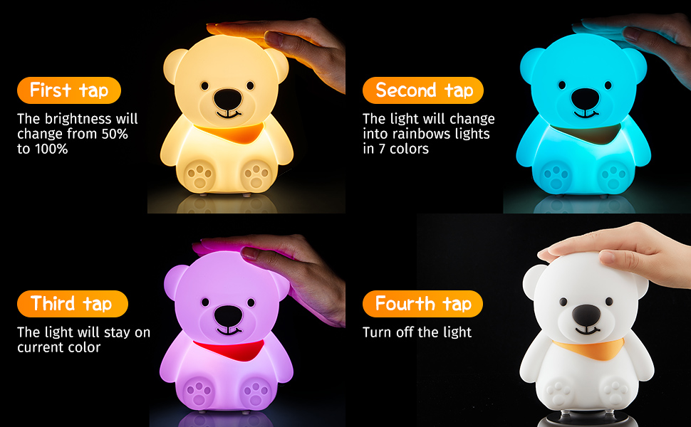animal night light unicorn bear night light girls night night light lamp bathroom night light girls