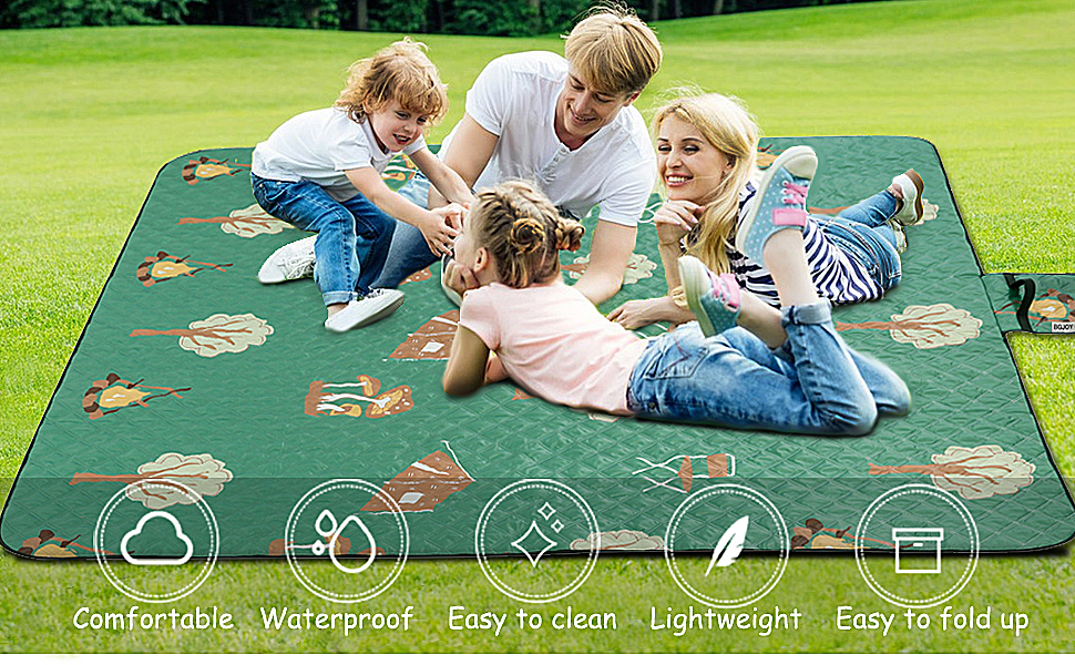 Large Beach Blanket Waterproof Sandproof Picnic Blankets