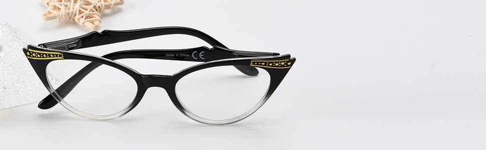 Cat Eye Brille Fashion 0,50 0,75 1,00 1,25 1,50 1,75 2,00 2,25 2,50 2,75 3,00 3,50 