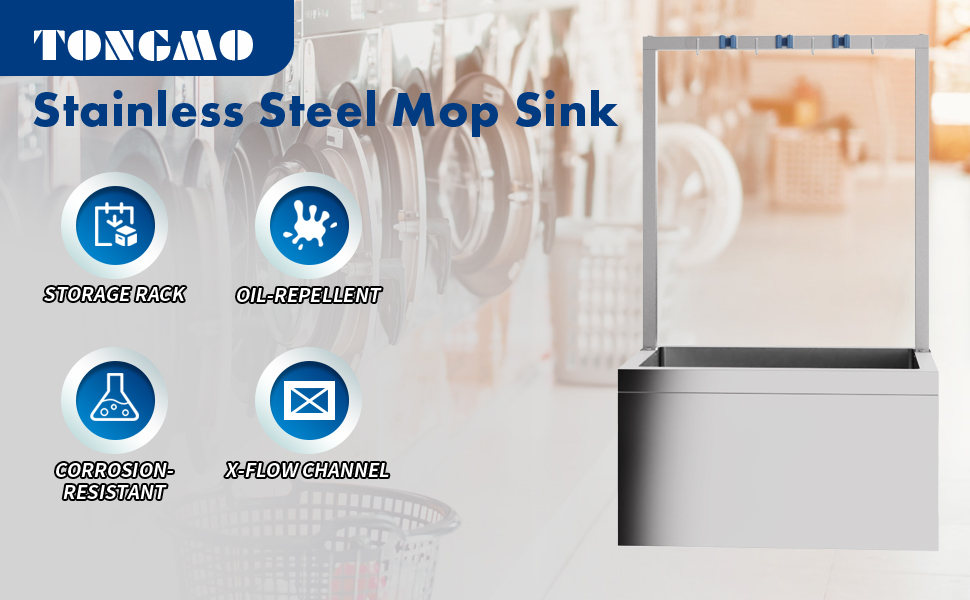 ⭐︎もも⭐︎ Commercial Floor Mount Mop Sink, 22