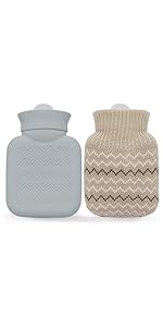 320ml Hot Water Bottle with Knited Cover