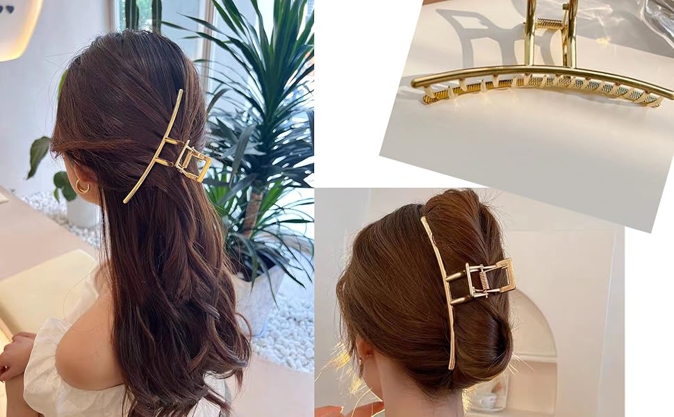 Metal Hair Claw for Women Girls