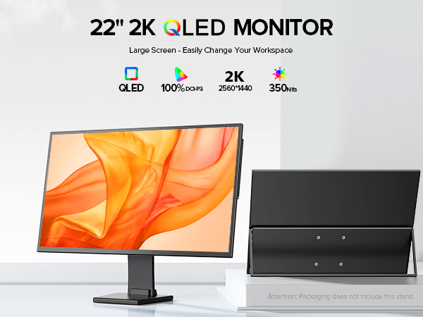 Amazon.com: EVICIV 22” Portable Monitor QLED | 2K Portable