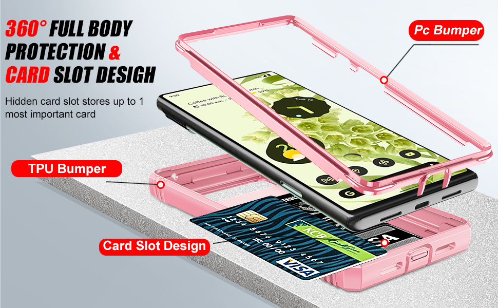 LeYi for Google Pixel 6 Case Case for Pixel 6 with Slide