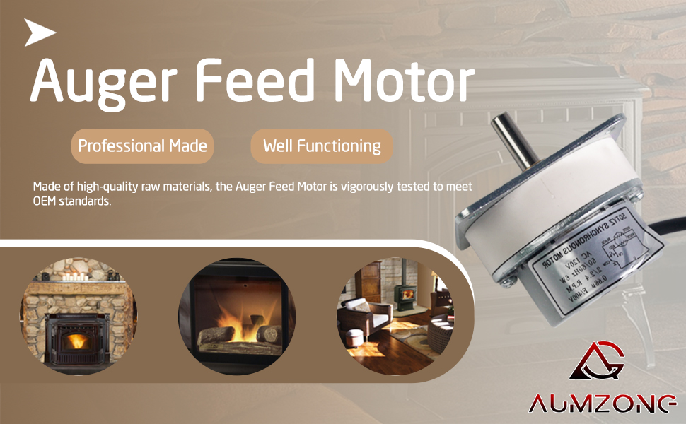 Aumzong 8124421 Heatilator Auger Feed Motor Pellet Stove Auger Feed