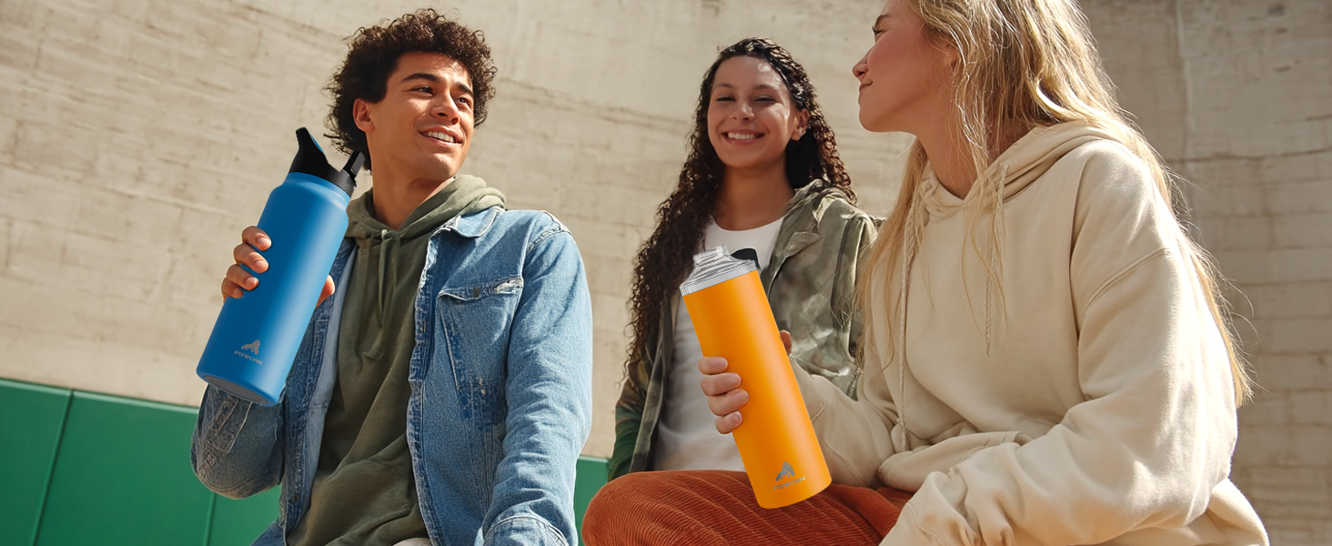 Stand out from the crowd with Powcan's insulated water bottle, be distinctively different!