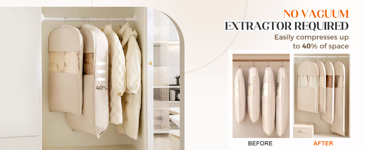 Space Saving Hanging Garment Bag