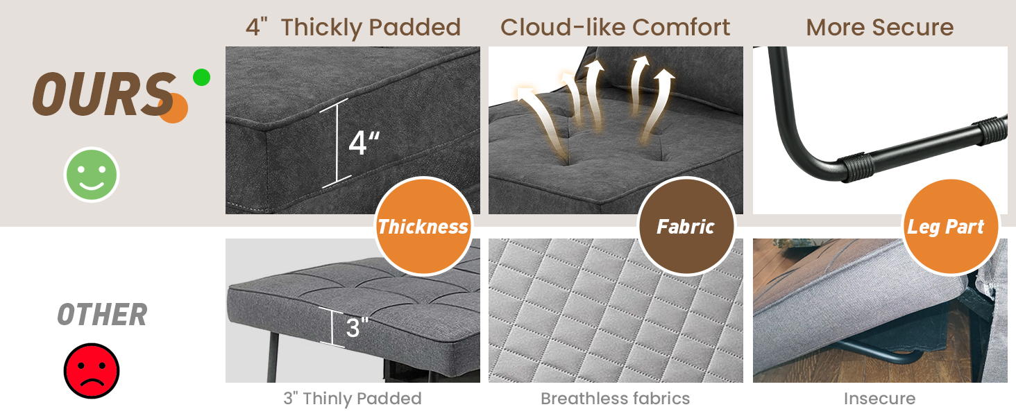 4 in 1 sleeper chair bed