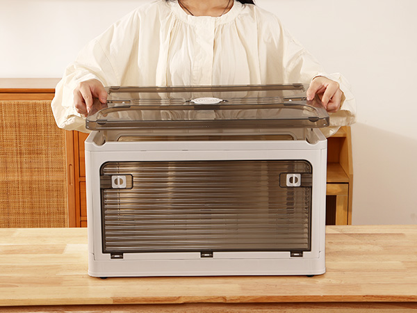 Amazon｜AZMKOO 収納ボックス 折り畳み 蓋付き 全方向から