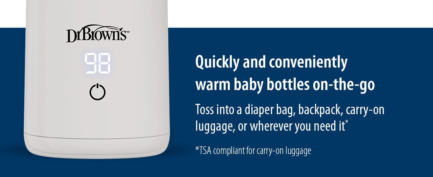 Dr Browns Quickly And Conveniently Warm Baby Bottles on-the-go