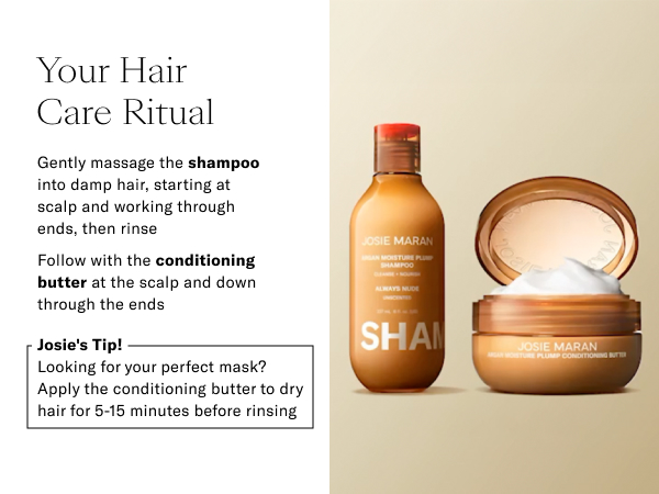 Amazon.com : Josie Maran Argan Moisture Plump Hair Shampoo