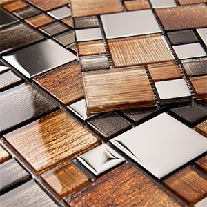 Brown/Silver mirror glass mosaic tile for kitchen bathroom backsplash shower wall subway glass tile