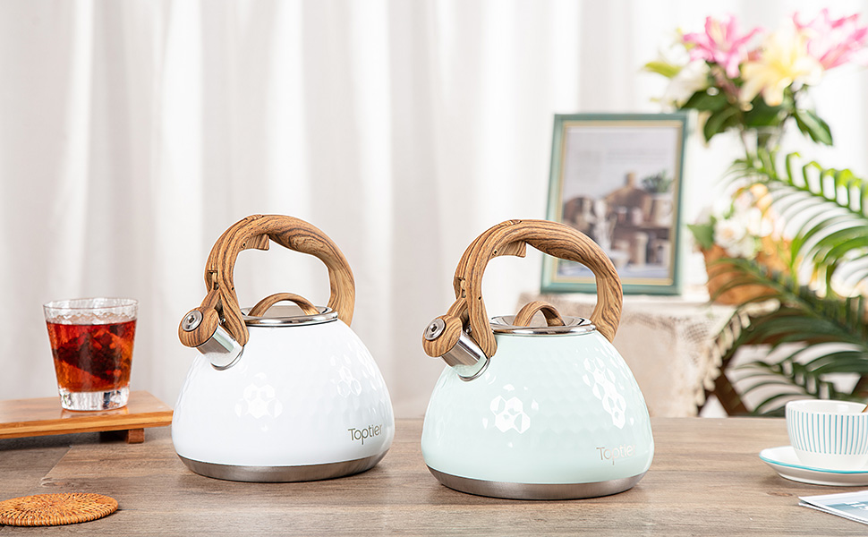 tea kettle stainless steel teakettle for stovetop stove top safe whistling teapot tea pot