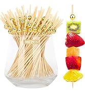 [300PCS] Cocktail Picks, Fancy Toothpicks for Appetizers Drinks Food Fruit, 4.7 IN Long Decorativ...