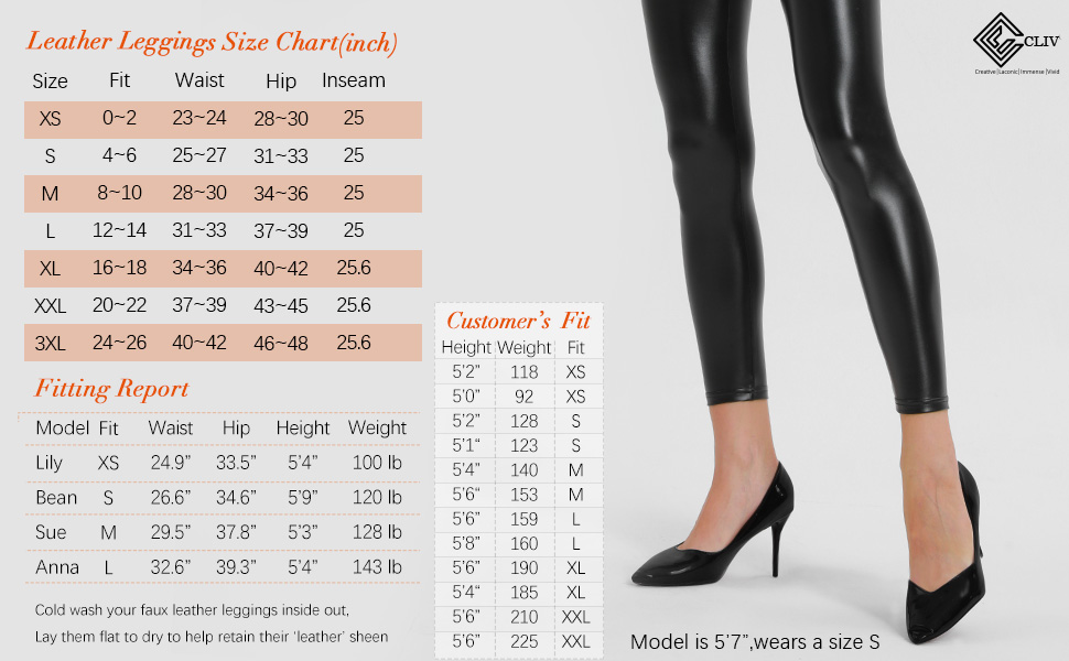 cliv leather leggings