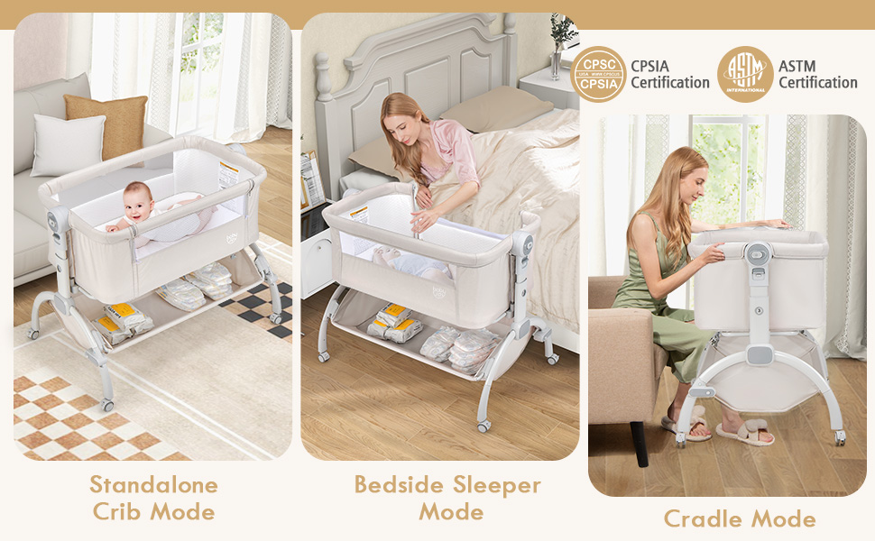 bedside crib