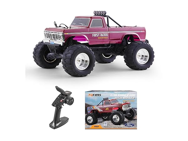Amazon.com: FMS 1/10 Ford F-100 RC Monster Truck, RC Crawler
