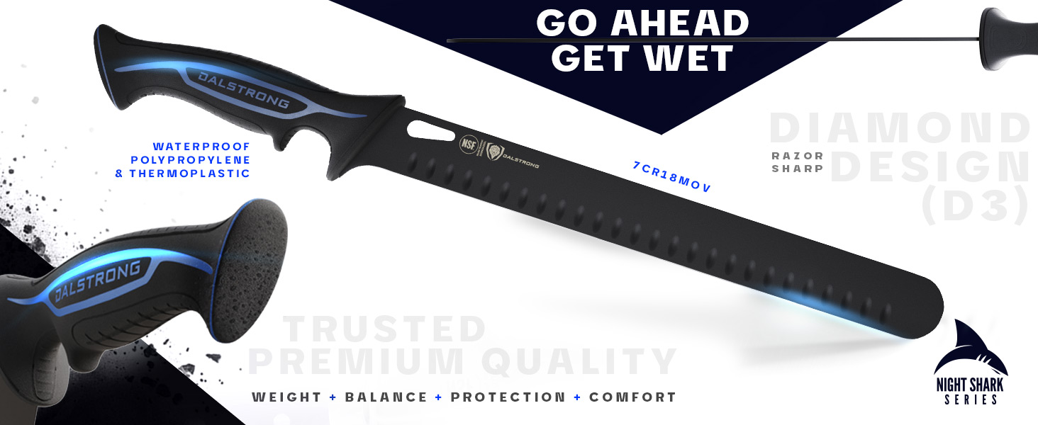 Night Shark Series 12-inch Slicing Knife
