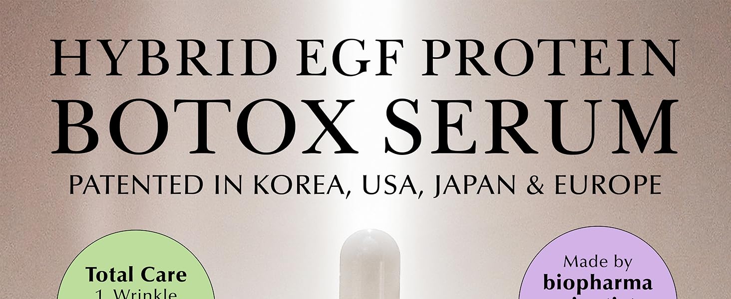 EGF Protein Botox Serum Ampoule Essence Epidermis Fibroblast Wrinkles Radiance Firming Moisturizing