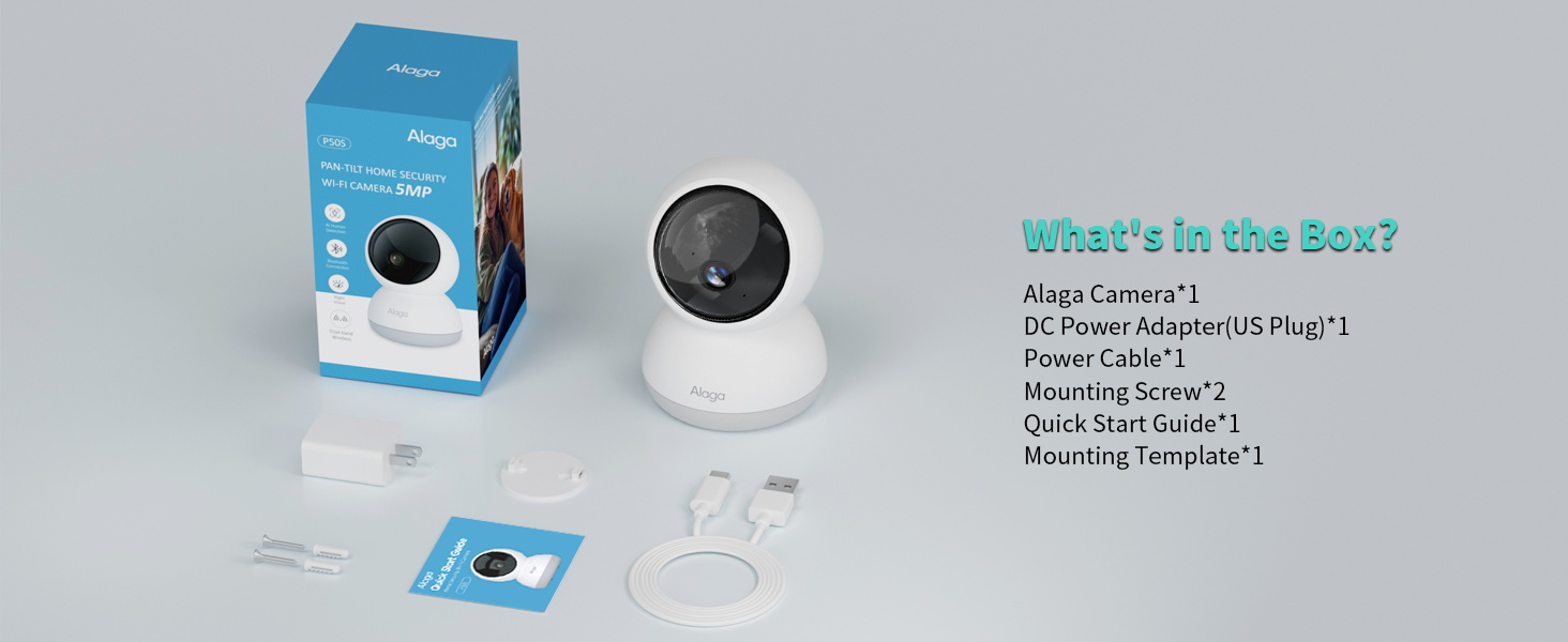 Alaga 3K 5MP Indoor Security Camera