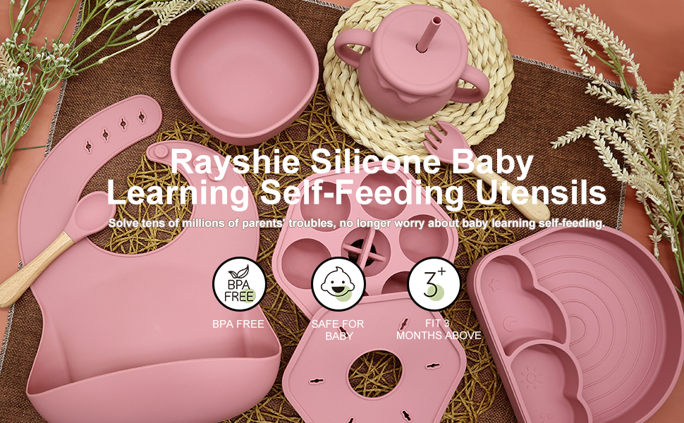 baby silicone feeding set