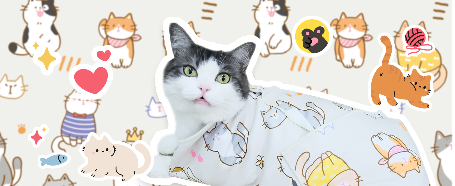 cat grooming wrap cutting nails restraint for nail clipping nail trimming burrito swaddle