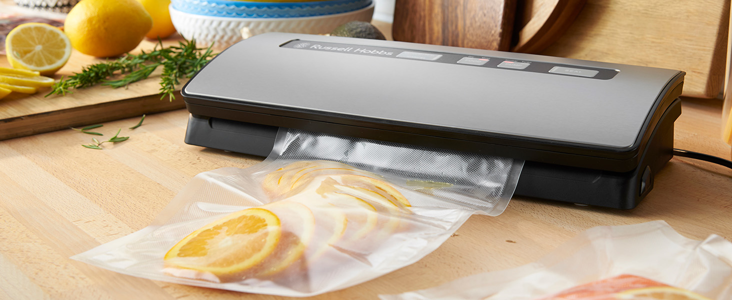 Russell Hobbs RHVS1 Seal Fresh Vacuum Sealer, One Touch Automatic Sealing, Sous Vide Compatible