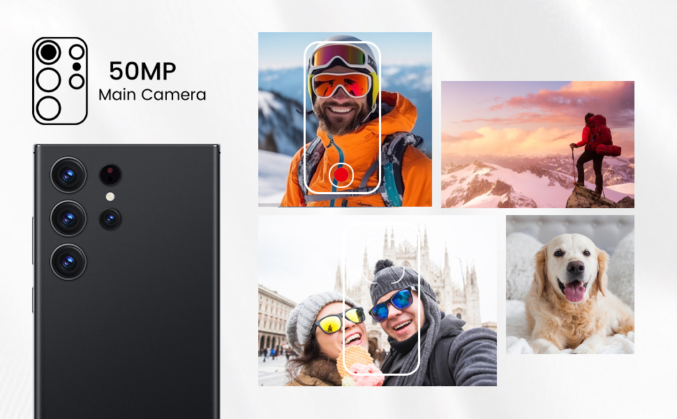 Unlocked Android Phones C23 Ultra Cell Phone Android 13 Mobile Phone with Build-in Pen, 8GB+256GB, 6.8" Display, 50MP+13MP Camera 6500 mAh 4G Dual SIM(Black) 20