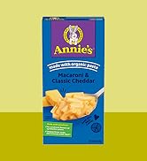 Annie's Macaroni and Classic Cheddar with Organic Pasta, Made with Real Cheese, Dinner Side or Sn...