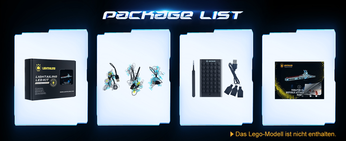 LIGHTAILING Licht-Set Für Lego- 75367 Republikanischer Angriffskreuzer ...