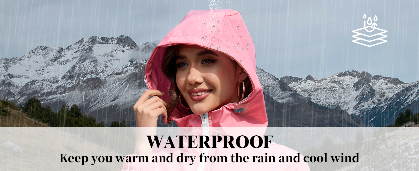 Women Lightweight Packable Raincoats