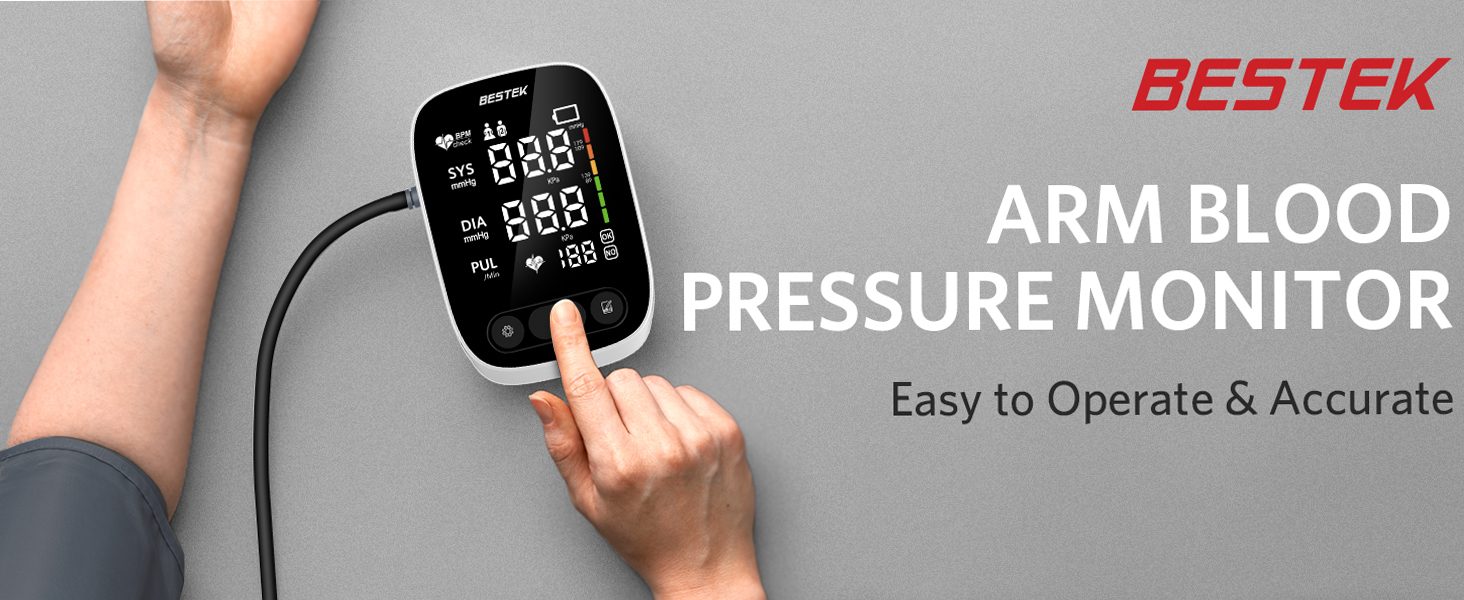 BESTEK ARM BLOOD PRESSURE MONITOR