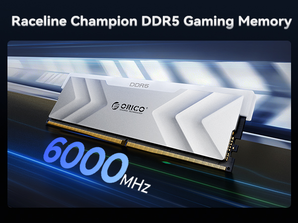 メモリー ORICORaceline Champion DDR5 32GB 6000MHz ORICO Raceline Champion DDR5 RAM 32GB (2x16GB) 6000MHz CL30