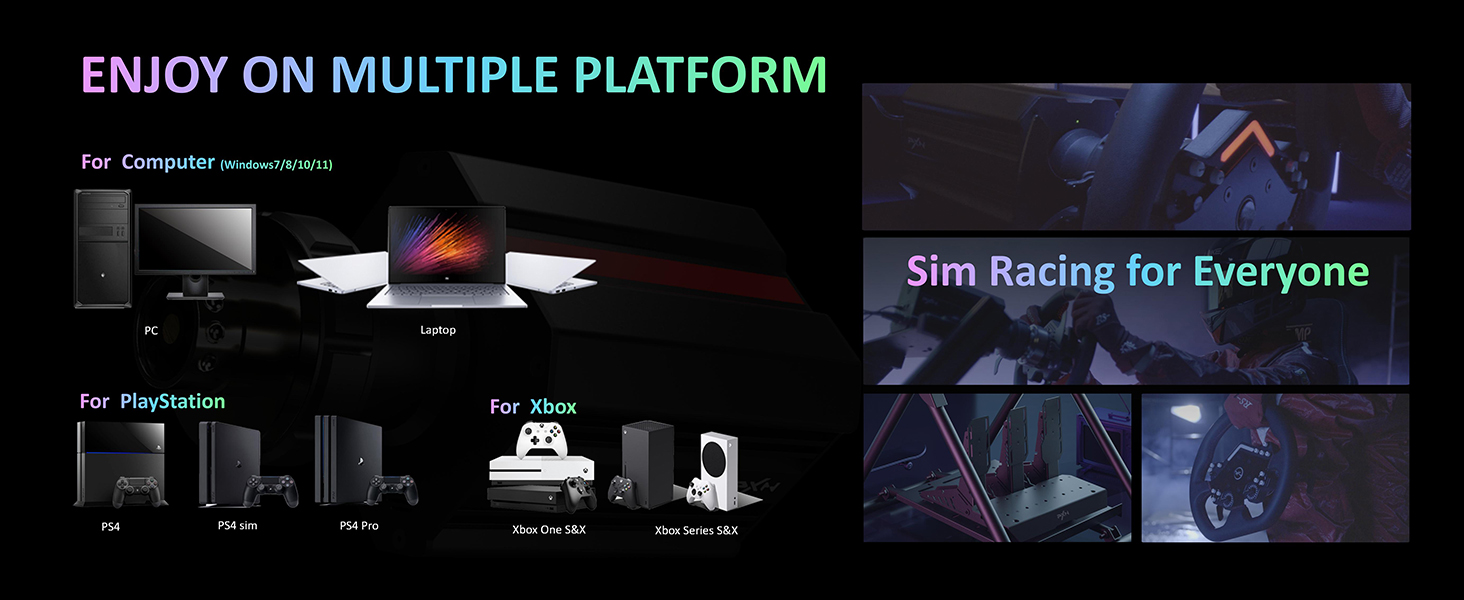 PXN V12 Lite Gaming Steering Wheel