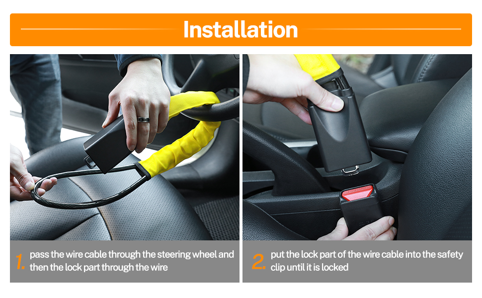 Steering Wheel Lock AntiTheft Device The Club Steering