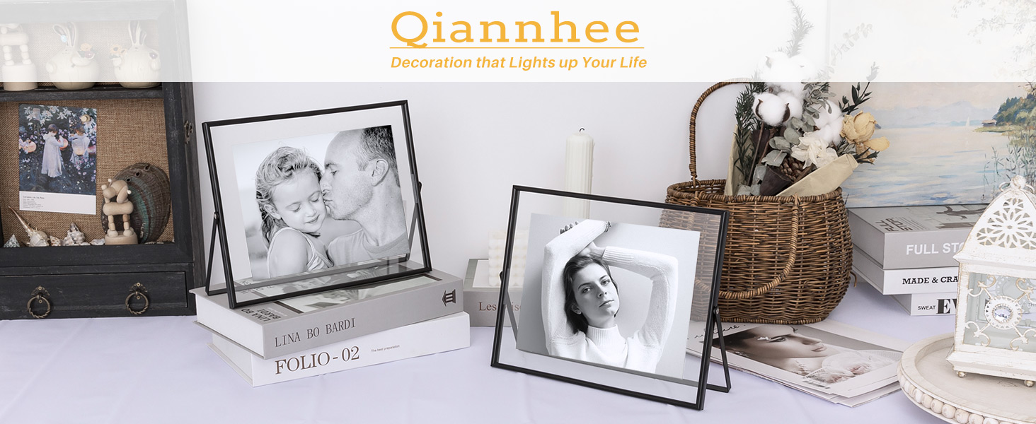 Qiannhee 8x10 Floating Frame (Horizontal), Black Picture