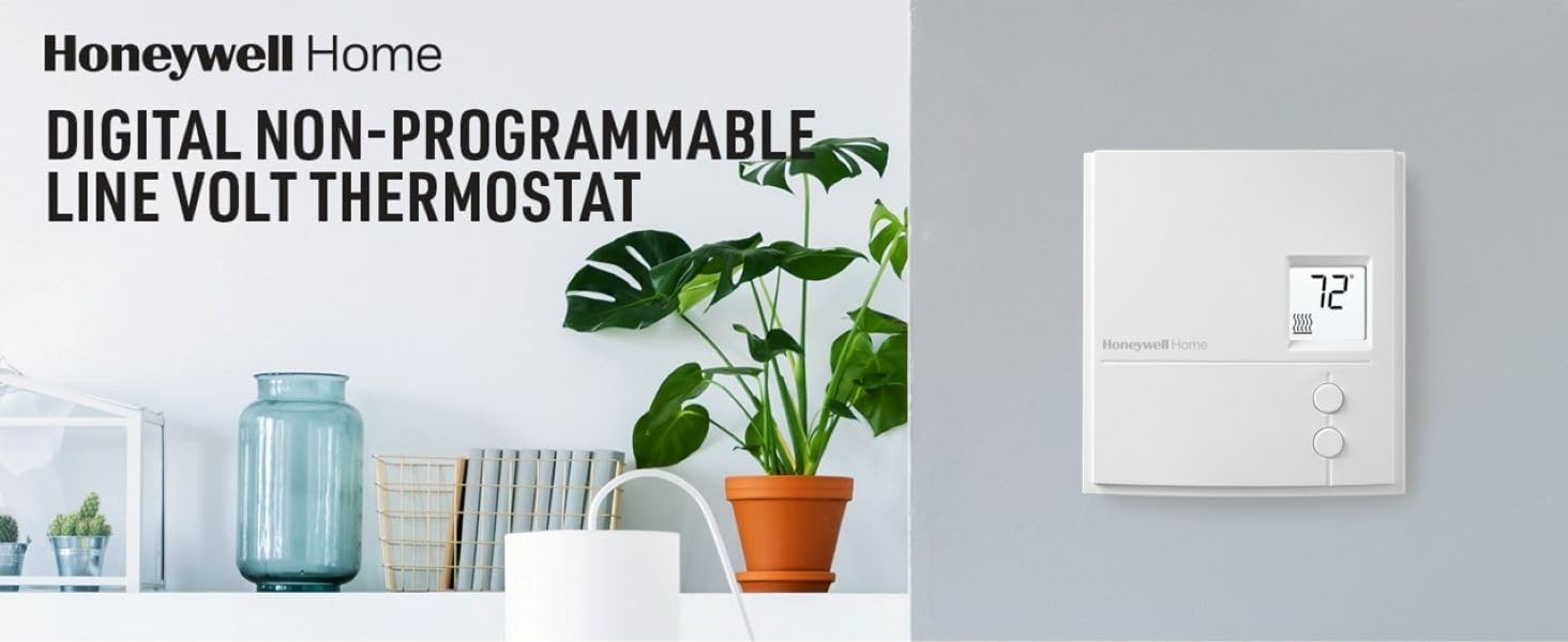 Honeywell Home RLV3150A1004 Nonprogrammable Digital Electric Heat