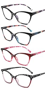 Cateye Reading Glasses Blue Light Blocking 