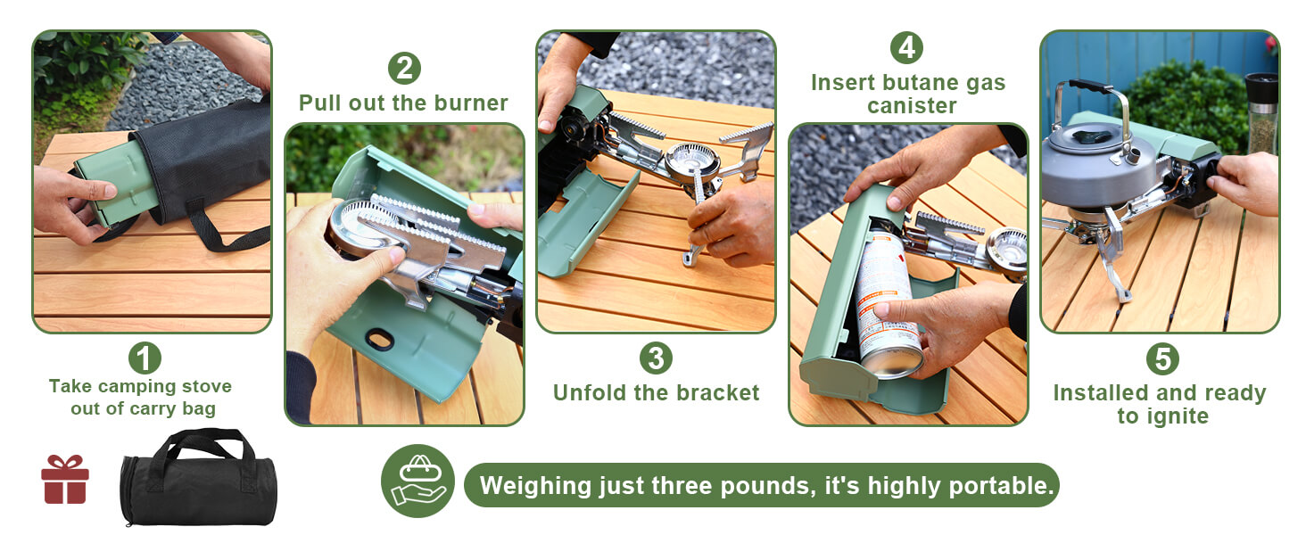 foldable gas stove