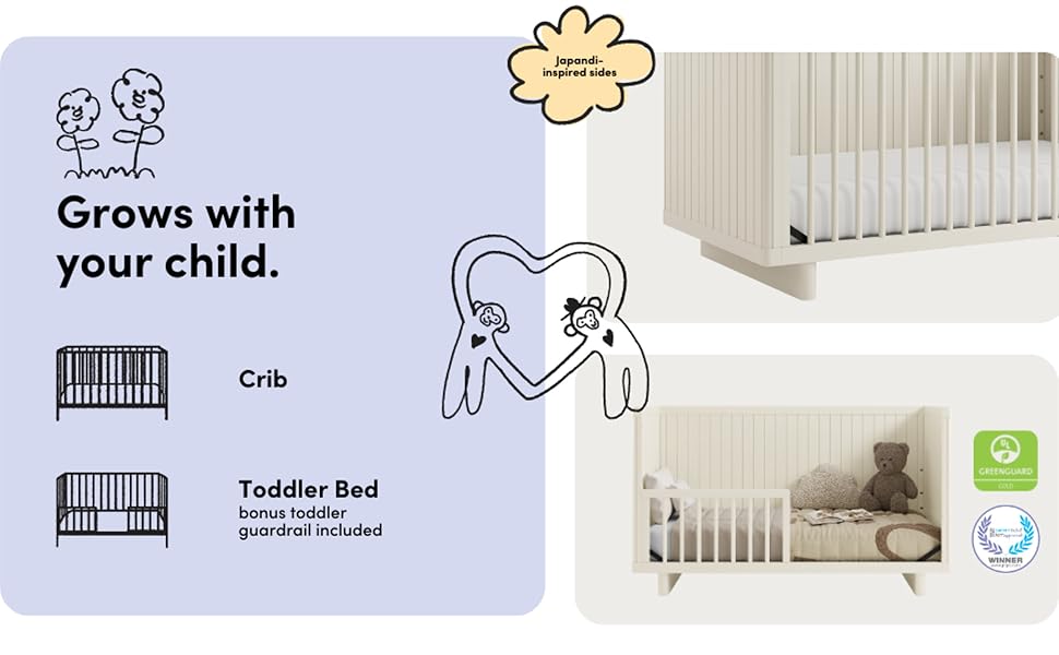 Amazon.com: Storkcraft Kyoto Deluxe Convertible Crib with