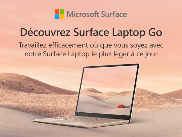 Microsoft Surface Laptop Go (Windows 10, écran tactile 12,45