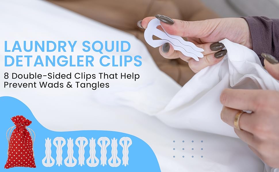 Laundry Squid Sheet Detangler for Washer and Dryer 8