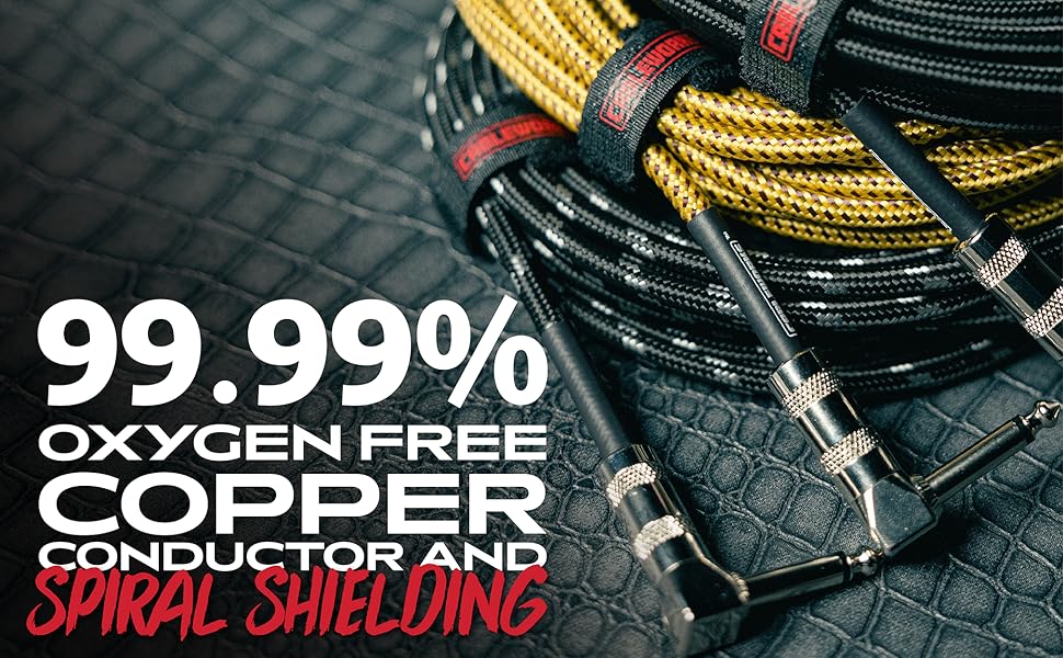 99.99% Oxygen Free Copper Conductor + Spiral Shielding