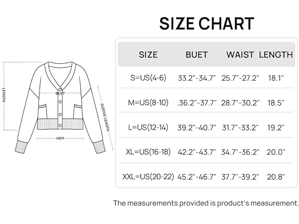 size 6 cardigans