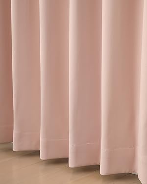 Amazon｜遮光カーテン 2級遮光 8375ピンクPI 断熱 幅100x丈