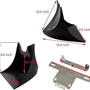 Amazon | HDBUBALUS オートバイ フロントスポイラー フェア